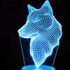 Jinnwell 3D Fox Night Light Lamp Illusion Led 7 Color Changing Touch Switch Table Desk Decoration Lamps Acrylic Flat ABS Base USB Cable Toy (Bus) view 4