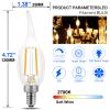 Energetic 12 Pack Dimmable Candelabra Led Light Bulb, CA11 Shape,Flame Tip Style, 60 Watt Equivalent, 2700K Soft White, E12 Base, Led Candelabra Bulb,CRI 90+, Halloween Christmas Decoration view 2
