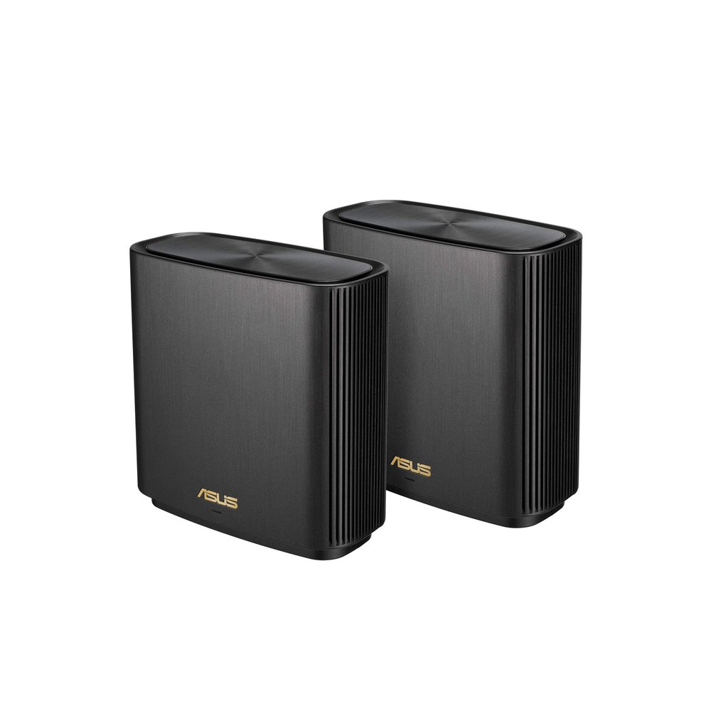 ASUS ZenWiFi AX Whole-Home Tri-Band Mesh WiFi 6 System (XT8) - 2 Pack, Coverage up to 5,500 sq.ft or 6+Rooms, 6.6Gbps, WiFi, 3 SSIDs, Life-time Network Security and Parental Controls, 2.5G Port