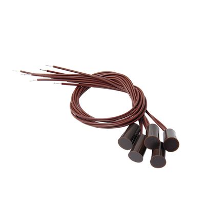 Fielect 5pcs N.C. Recessed Wired Security Window Door Contact Sensor Alarm Magnetic Reed Switch Brown RC-33