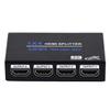 1x4 HDMI Splitter, 1 in 4 Out HDMI Splitter Audio Video Distributor Box Support 3D & 4K x 2K Compatible for HDTV, STB, DVD, PS3, Projector Etc, Duplicate/Mirror Screen Only (Not Extend) view 1