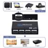 1x4 HDMI Splitter, 1 in 4 Out HDMI Splitter Audio Video Distributor Box Support 3D & 4K x 2K Compatible for HDTV, STB, DVD, PS3, Projector Etc, Duplicate/Mirror Screen Only (Not Extend) view 2