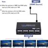 1x4 HDMI Splitter, 1 in 4 Out HDMI Splitter Audio Video Distributor Box Support 3D & 4K x 2K Compatible for HDTV, STB, DVD, PS3, Projector Etc, Duplicate/Mirror Screen Only (Not Extend) view 3