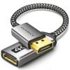 4K DisplayPort to HDMI Adapter, Uni-Directional WARRKY [4K UHD, Metal Case, Gold-Plated Pins] Display Port 1.2 Source to HDMI 2.0 Monitor Converter Compatible for HP, AMD, NVIDIA. Male to Female view 1