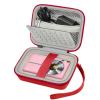 Carrying & Protective Case for Digital Camera, AbergBest 21 Mega Pixels 2.7" LCD Rechargeable HD/Kodak Pixpro/Canon PowerShot ELPH 180/190 / Sony DSCW800 / DSCW830 Cameras for Travel - Red view 1