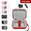 Carrying & Protective Case for Digital Camera, AbergBest 21 Mega Pixels 2.7" LCD Rechargeable HD/Kodak Pixpro/Canon PowerShot ELPH 180/190 / Sony DSCW800 / DSCW830 Cameras for Travel - Red view 2