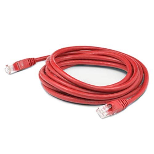 AddOn 35ft RJ-45 (Male) to RJ-45 (Male) Red Straight Unshielded Twisted Pair PVC Copper Slim Patch Cable