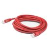 AddOn 35ft RJ-45 (Male) to RJ-45 (Male) Red Straight Unshielded Twisted Pair PVC Copper Slim Patch Cable view 1