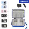Carrying & Protective Case for Digital Camera, AbergBest 21 Mega Pixels 2.7" LCD Rechargeable HD/Kodak Pixpro/Canon PowerShot ELPH 180/190 / Sony DSCW800 / DSCW830 Cameras for Travel - Blue view 2
