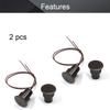 Fielect 2Pcs N.C. Recessed Wired Security Window Door Contact Sensor Alarm Magnetic Reed Switch Brown RC-35 view 4