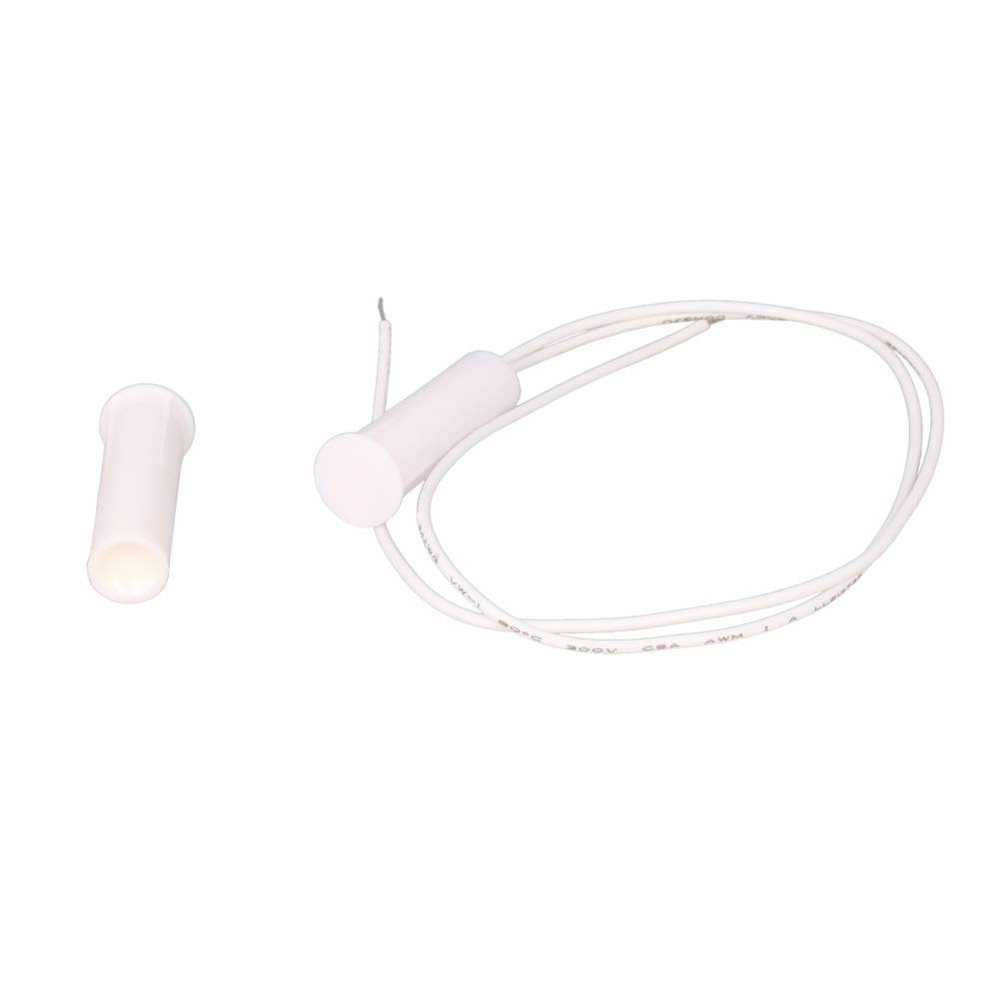 Fielect N.C. Recessed Wired Security Window Door Contact Sensor Alarm Magnetic Reed Switch White RC-35