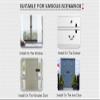 Fielect N.C. Recessed Wired Security Window Door Contact Sensor Alarm Magnetic Reed Switch White RC-35 view 4