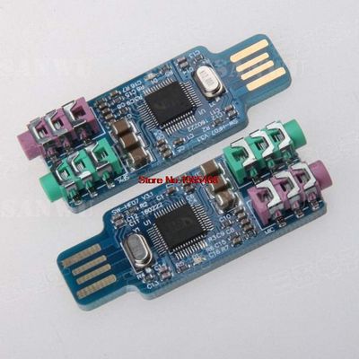 10PCS New CM108 USB Drive Free USB Sound Card Laptop Computer External Sound Card Module