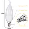 OHLGT E12 Flame Bulbs 12 Pack, 3 Mode LED Candelabra Flame Light Bulb 2.0 Watt Warm White Chandelier Flame Bulbs,1800k Candle Light Bulbs, Flame Tip for Christmas Party Decorations view 2