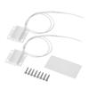 Fielect 30Pcs MC-38 Surface Mount Wired N.C Door Sensor Alarm Magnetic Reed Switch White view 1