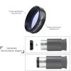 1.25 inch Moon Filter,Aluminum Alloy Sky Glow & Moon Filter Optical Glass for Telescope Eyepiece Cuts Light Pollution view 4