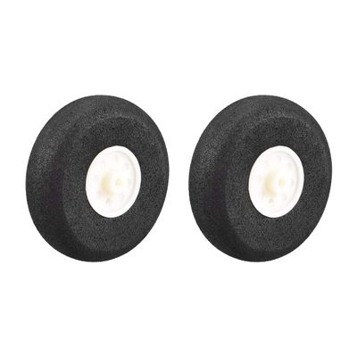 uxcell RC Airplane Wheels - 2PCS RC Airplane Aircraft Sponge Wheels 2 Inch x 0.1 Inch