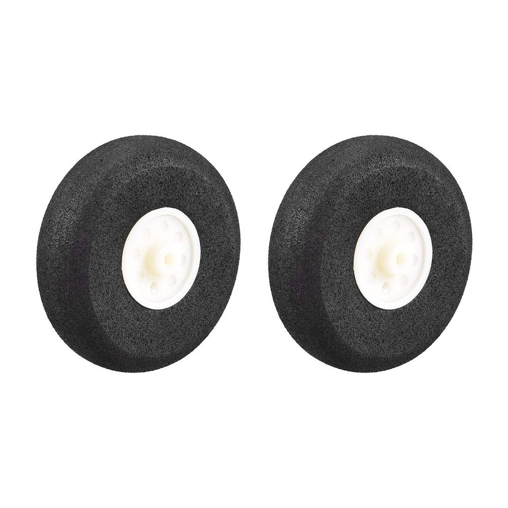 uxcell RC Airplane Wheels - 2PCS RC Airplane Aircraft Sponge Wheels 2 Inch x 0.1 Inch