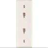 Westek TWRJ11W2-10 1-Gang Duplex Phone Jack Modular 4-Conductor with Wall Plate Thermoplastic, White - pack of 10 view 2