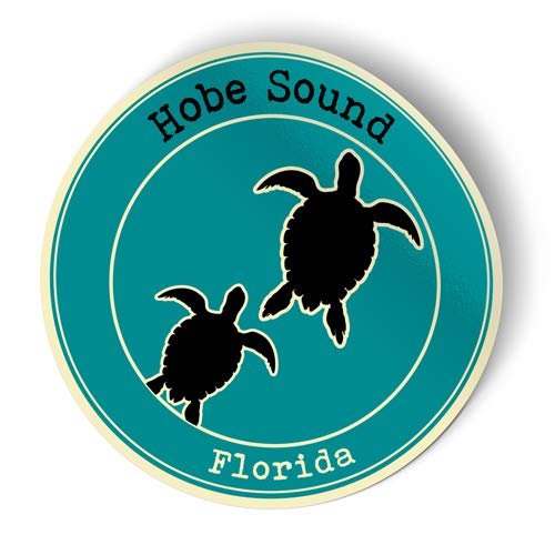 Squiddy Hobe Sound Florida Beach Town - Vinyl Sticker Decal for Phone, Laptop, Water Bottle (2.5" high)