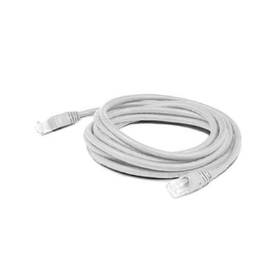 AddOn 14ft RJ-45 (Male) to RJ-45 (Male) Shielded Straight White Cat6A STP PVC Copper Patch Cable