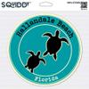 Squiddy Hallandale Beach Florida Beach Town - Vinyl Sticker for Car, Laptop, Notebook (4" high) view 2