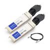 AddOn HP J9281B to Brocade 10G-SFPP-TWX-P-0101 Compatible TAA Compliant 10GBase-CU SFP+ to SFP+ Direct Attach Cable (Passive, 1m) view 1