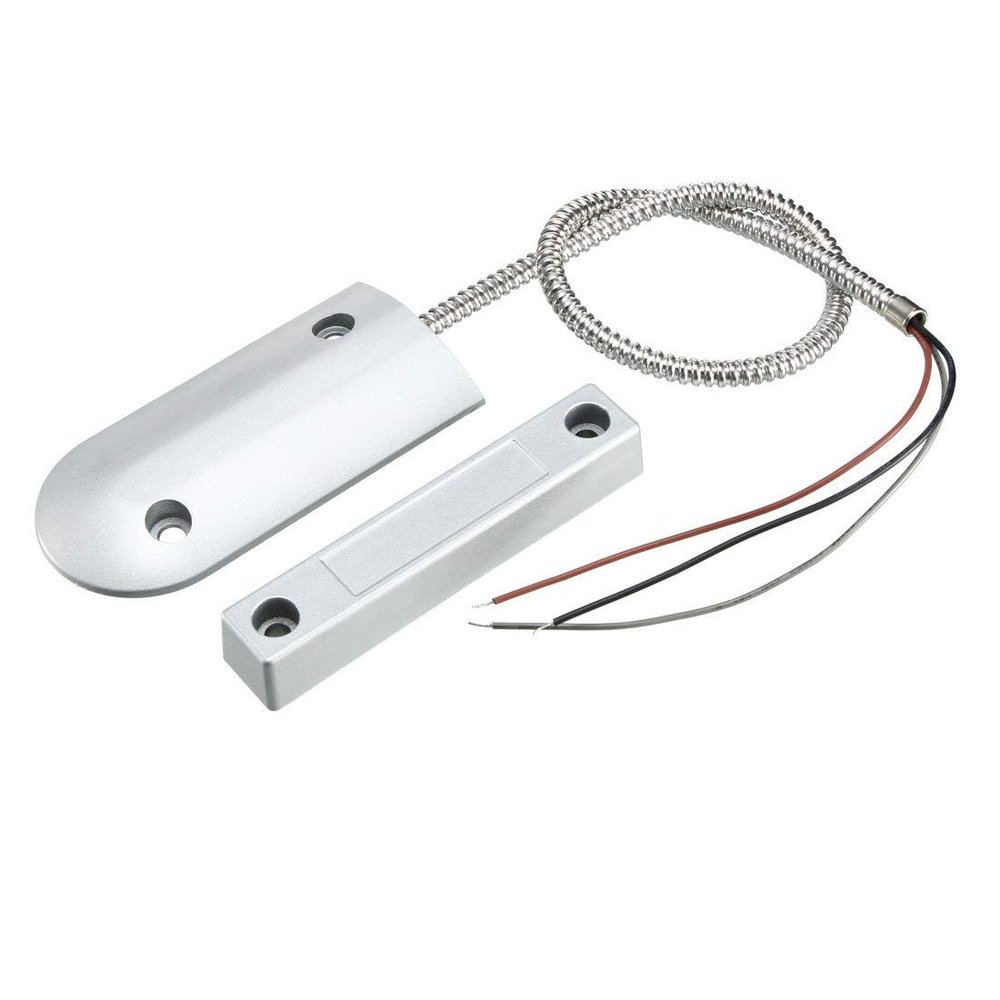 Fielect Rolling Door Contact Magnetic Reed Switch Alarm with 3 Wires for N.O./N.C. Applications OC-60
