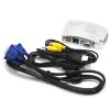 VGA to TV RCA Composite S-video Converter Adapter Box for PC Laptop Computer view 1
