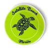 Squiddy Satellite Beach Florida Turtle Beach - Vinyl Sticker (7" high) view 2