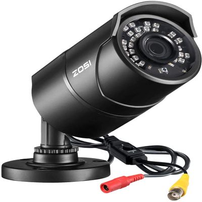 ZOSI 2.0 MP HD 1080P 4 in 1 TVI/CVI/AHD/CVBS Security Cameras Day Night Camera 100ft IR Distance, Aluminum Metal Housing,Compatible for HD-TVI, AHD, CVI, and CVBS/960H analog DVR (Renewed)