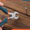 LEONTOOL Mini End Cutting Pliers 4 Inches End Nipper Pliers Convex Shoulder Grip Nail Puller Nail Remover Tool End Cutters End Snips For Staple Removal Wooden Wick Trimming Nails Pulling view 4