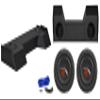 Rockville W10T4-S2 Bundle: (2) 10 in Shallow Mount 1200W Peak/300W RMS Car Subwoofers, REC107 Dual 10 in Sealed Sub Box for 2019-2020 Dodge Ram Crew Cab, Complete Installation Kit, 4-Items view 1