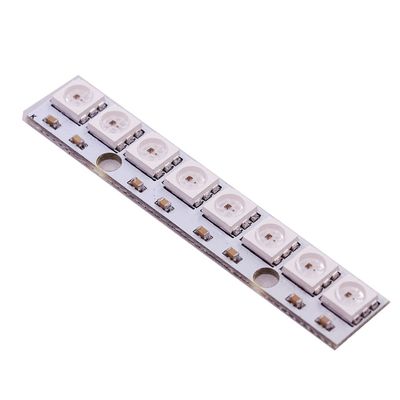 5PCS 8 Channel WS2812 5050 RGB LED Lights Built-in Full Color-Driven Development Board 2812 Ws2812b Built-in Full-Color Driver