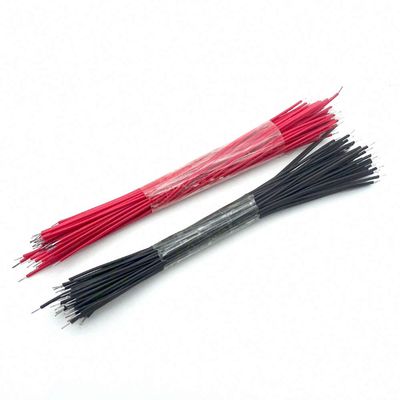 100pcs Breadboard Jumper Cable Wires Tinned 0.96cm Black and Red