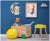 NEID Baby Elephant Gifts for Newborn, Unique Wooden Night Light Personalized - LED Wall Decor view 3