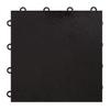 IncStores 3/8" Thick Snap Together Dance Flooring Tiles | 12x12 Printed Vinyl Dance Floor Tiles for Practice & Performance | Black | 9 Tile Pack view 2