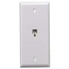 Cable Leader Telephone Jack Wall Plate (1-Port, 6P4C) view 1