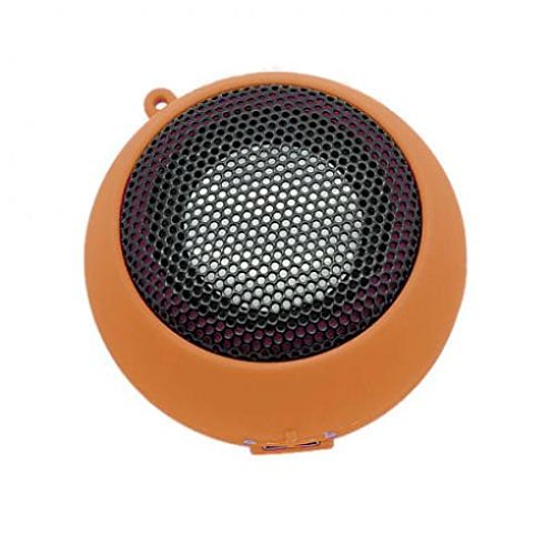 Wired Speaker Portable Audio Multimedia Rechargeable Orange Compatible with GreatCall Jitterbug Flip