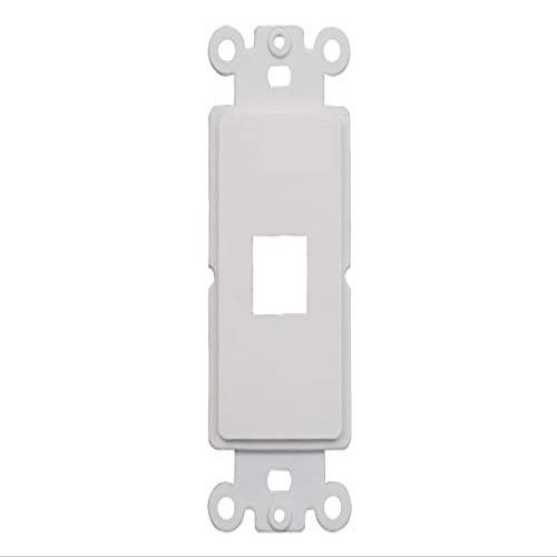 Cable Leader Decorator Style Wall Plate (1-Port, White)