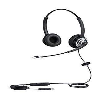 AVIMABASICS Premium USB Headsets Microphone Headset for Office - Headphones with Mic for PC, Loptops, Call Center, Online Learning, Voice Chat, Gaming, Softphones Calls - Clear Sound