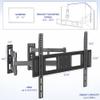VIVO Corner TV Wall Mount for 37 to 70 inch LCD LED Plasma Flat Screens, Full Motion Articulating Bracket, VESA up to 600x400, MOUNT-CR70C view 4
