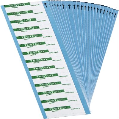 Quality Control Labels 0.625 in H x 1.5 in W Cloth Green on White 25 Cards/Pk