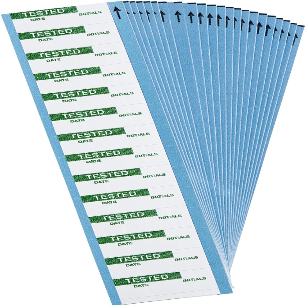 Quality Control Labels 0.625 in H x 1.5 in W Cloth Green on White 25 Cards/Pk