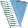 Quality Control Labels 0.625 in H x 1.5 in W Cloth Green on White 25 Cards/Pk view 1