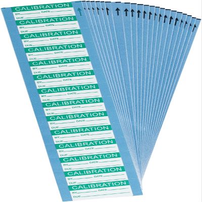 Brady Calibration Labels 0.625 in H x 1.5 in W Polyester Green on White 25 Cards/Pk