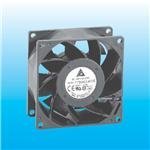 Delta FFB0812VHE DC Fans 80x80x38mm 12V DC 4.56W, 57.2CFM 44.5dB, 2 Wire