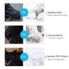 HLKZONE Waterproof Rain Boot Shoes Covers Foldable Reusable Slip Resistant Overshoes with Reflector for Women & Men, XL, Black view 3