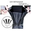 HLKZONE Waterproof Rain Boot Shoes Covers Foldable Reusable Slip Resistant Overshoes with Reflector for Women & Men, XL, Black view 4