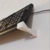 3D Cabin Computer Keyboard Wall Brackets Wall Mounting System White view 2